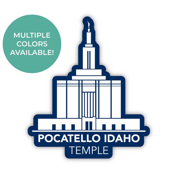 JasmineTreeDesign - Venta al por mayor Pegatina - Adhesivo de Pocatello Idaho Temple, LDS Pocatello Idaho Temple0