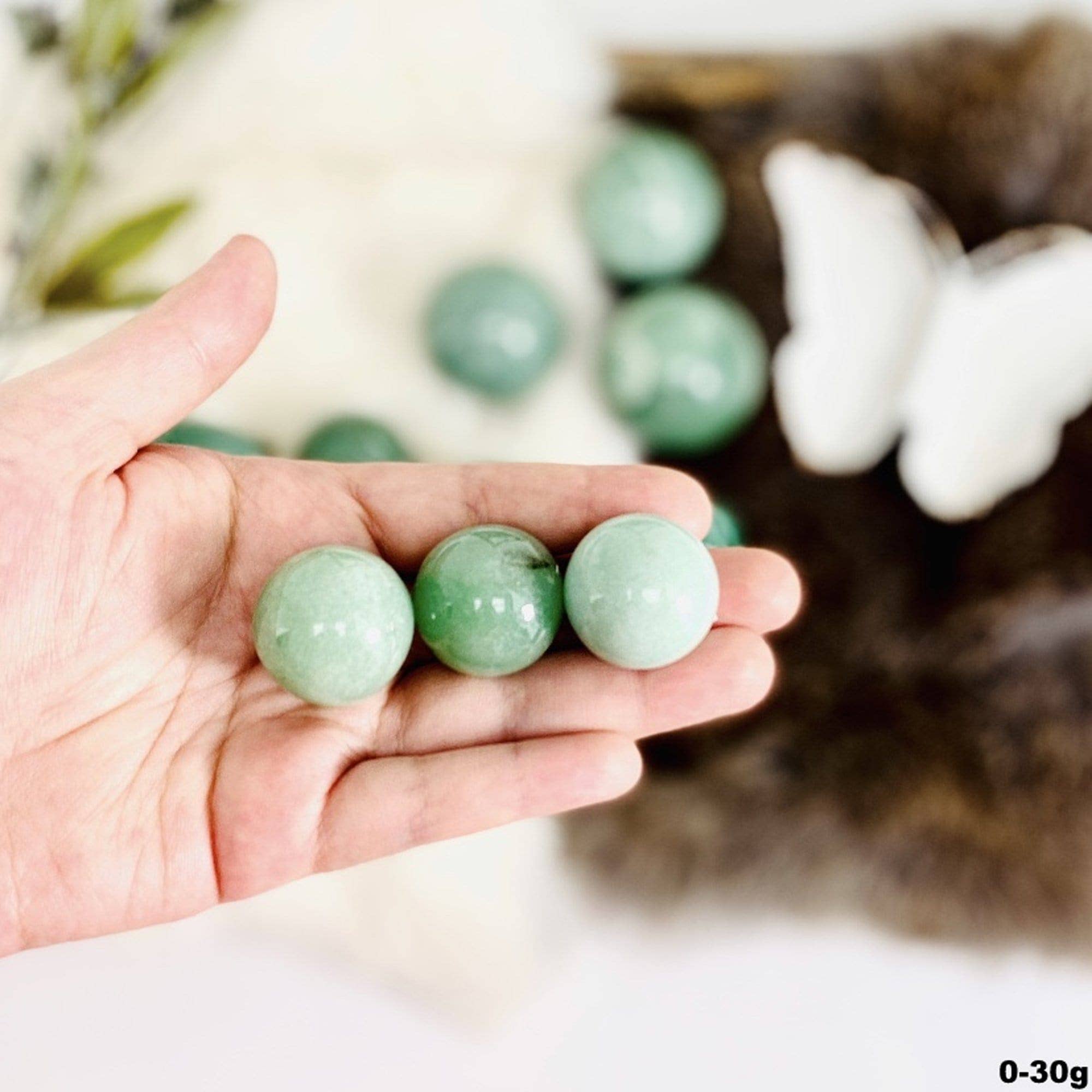 Rock Paradise - Wholesale Spiritual Stone/Crystal - Green Aventurine Polished Crystal Spheres - By Weight0