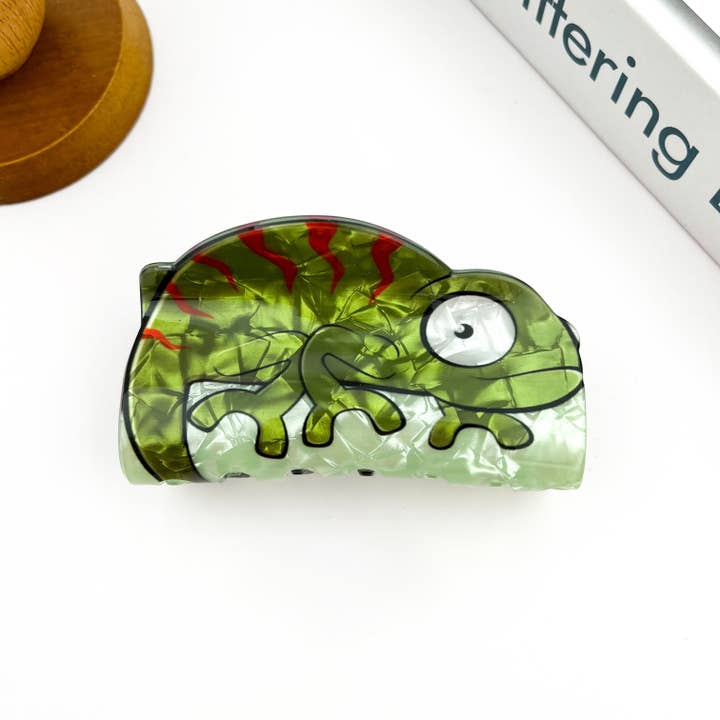 SoapElenGlen - Wholesale Hair Clip - Women's - Lizard Claw Clip, Animal Hair Clip