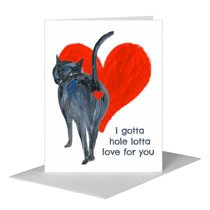 Katzenlauf, Grußkarte (#8045F) für den Großhandel von Printed Canvas