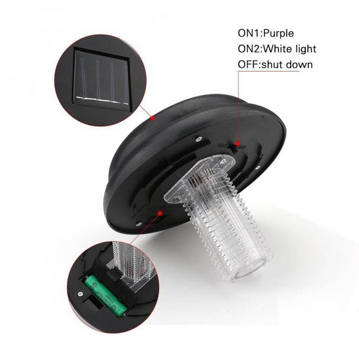 Infinite Basics - Wholesale Outdoor/Lawn Light - Solar LED Garden Light with Built-In Bug Zapper8