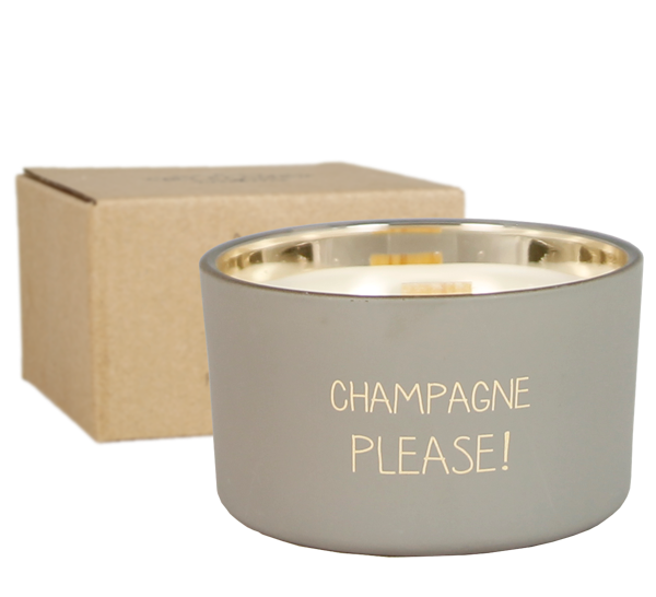 My Flame Lifestyle – Engroshandel Glaslys – Stearinlys med soja - Champagne please1