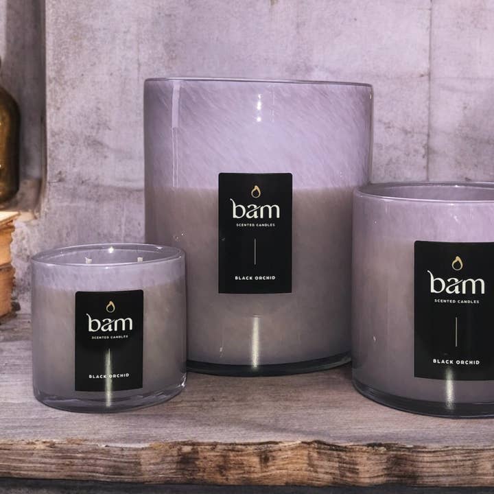 BAM - BLACK ORCHID Duftkerze - INGRID Kollektion für den Großhandel von BAM