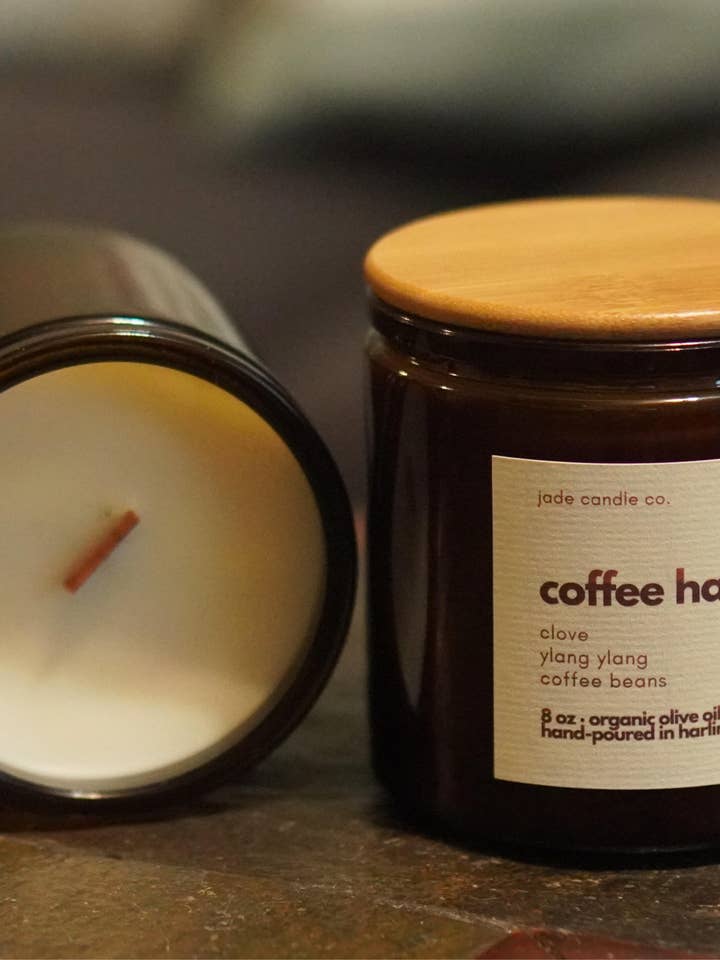 Fall Edition | Coffee Haus | Organic Olive Candle for wholesale by Jade Candle Co.