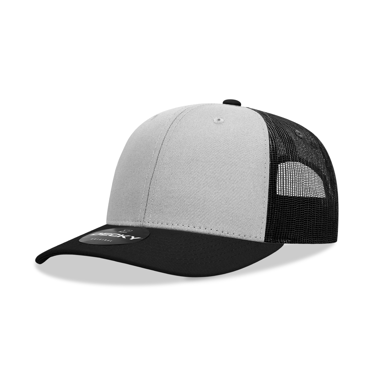 The Park Wholesale - Vente Casquette de camionneur – unisexe - Casquette Trucker classique Decky 6021, 6 panneaux, style mid pro135