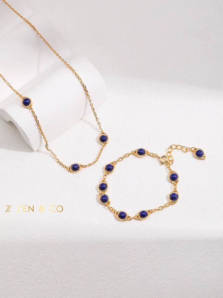 AZURE Blue Lapis lazuli stone bracelet for wholesale by ZEN&CO Studio