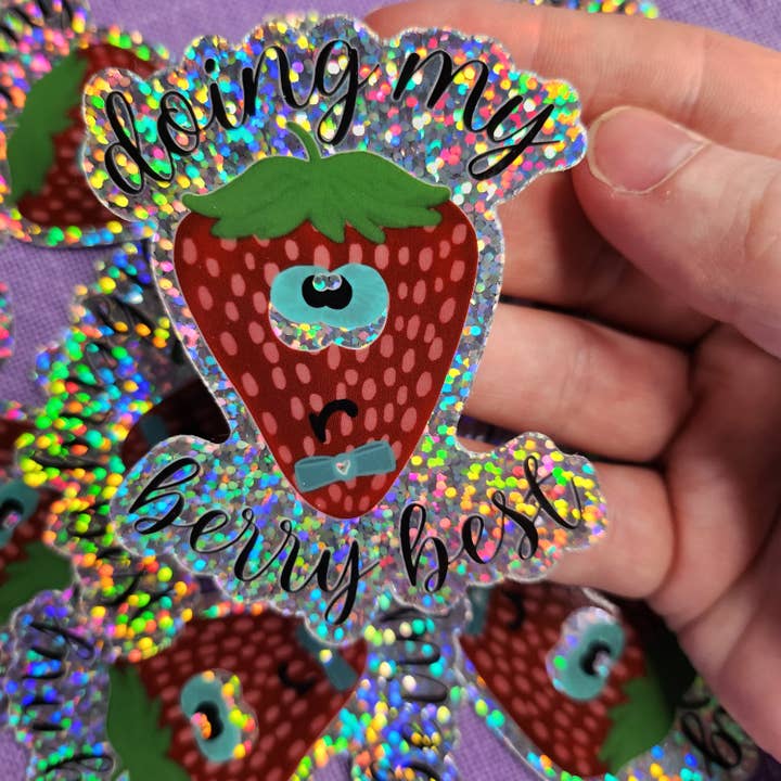 Pegatina Doing My Berry Best para venta al por mayor de Let Love Be My Motive Studio