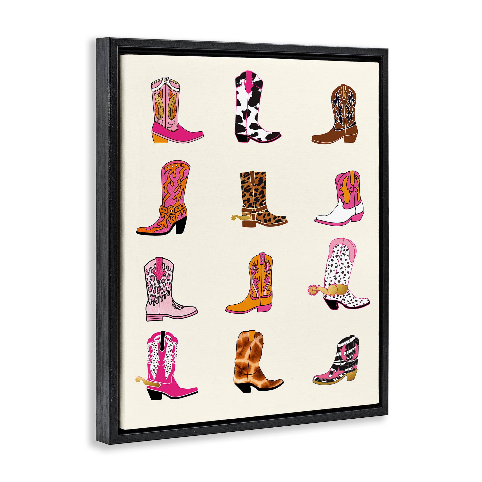 Stupell Industries - Wholesale Wall Sign - Bright Cowboy Boots & Spurs - Framed Wall Art19