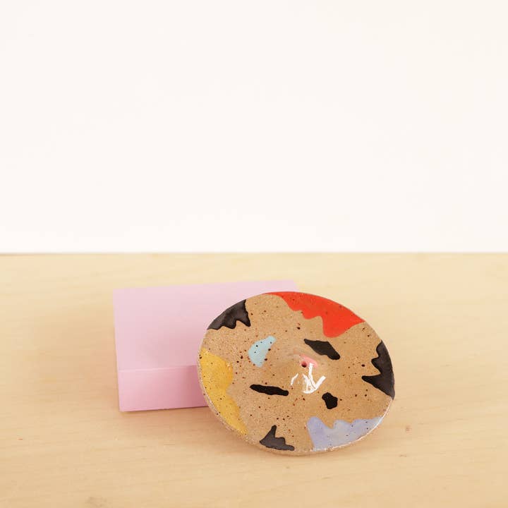 Ceramic Incense Holder - Leopard for wholesale by Nightshift Ceramics