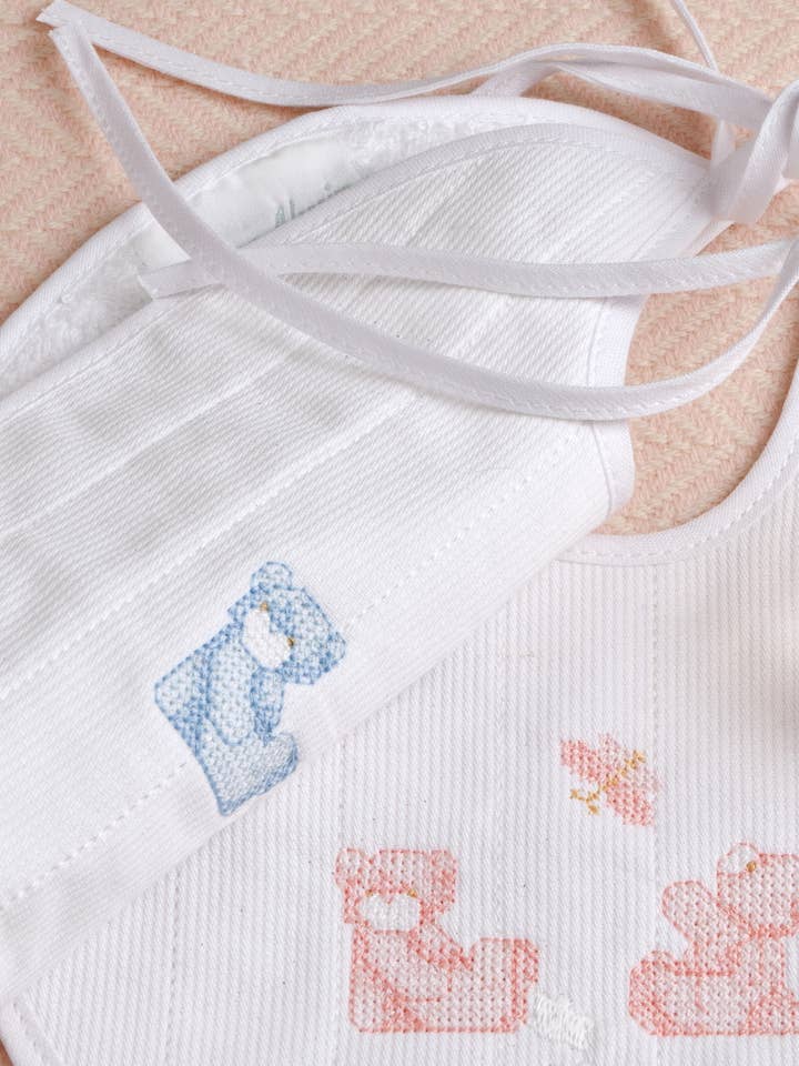 Round Bib Bears for wholesale by Teresa Alecrim - Têxteis para o Lar