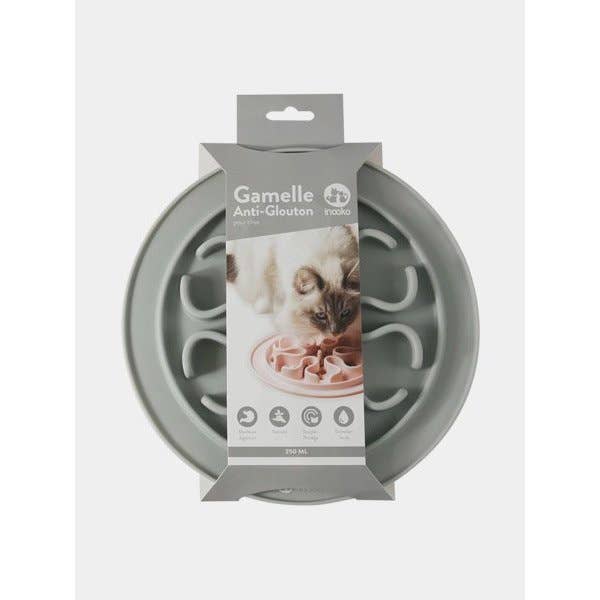 INOOKO - Wholesale Pet Bowl - Cat/Dog - Anti-Glouton bowl - Grey2