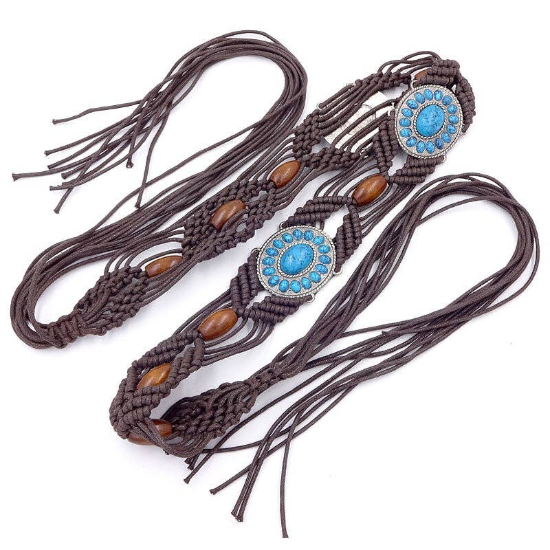 Funkyrel® Atzbranding Limited - Wholesale Belt - Women's - Ethnic Woven Bead Chain Belt6