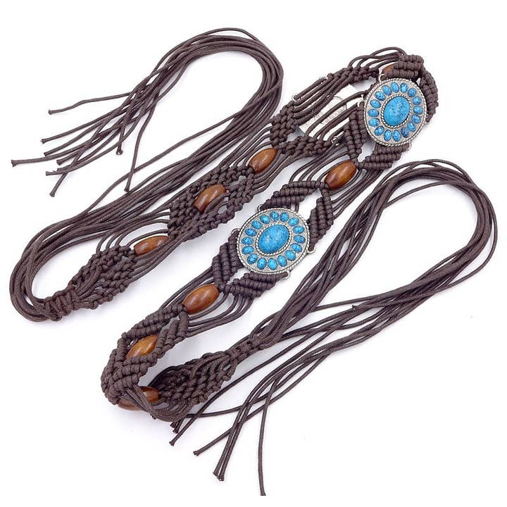 Funkyrel® Atzbranding Limited - Wholesale Belt - Women's - Ethnic Woven Bead Chain Belt6