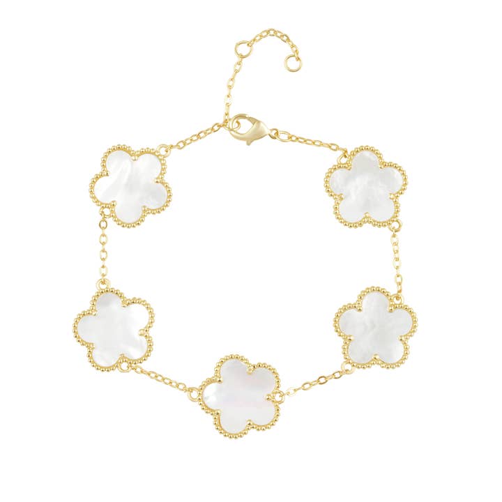 Sahira Jewelry Design - Wholesale Charm/Dangle Bracelet - Adeline Clover Bracelet
