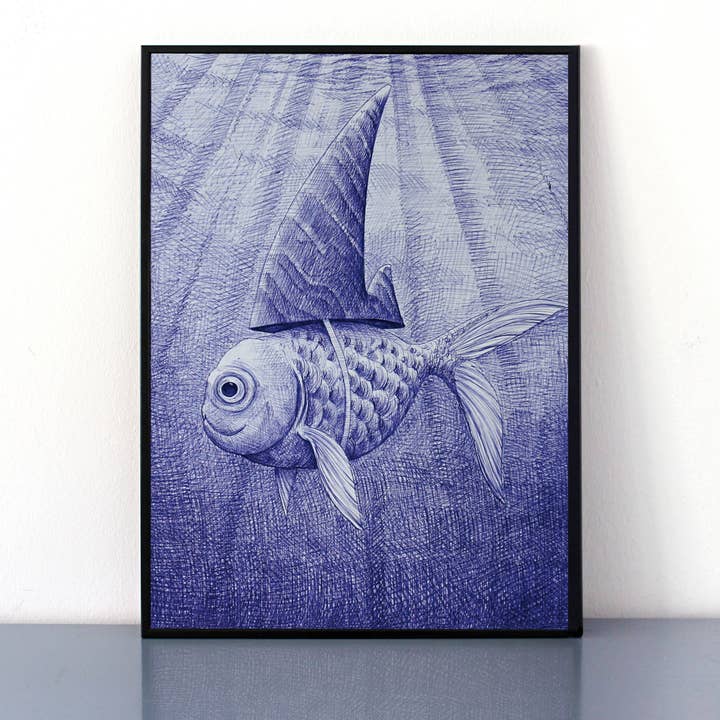 Hai-Goldfisch - A3 für den Großhandel von Løfberg og Noack