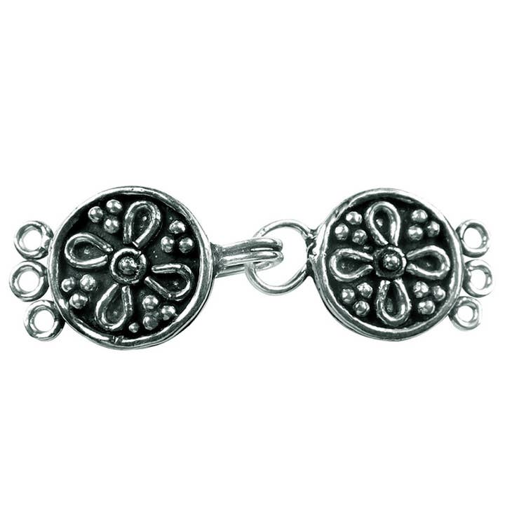 CSF-230 Sølv Overlay Multi Strand lås Med 3 Hul for engroshandel hos Bali Designs