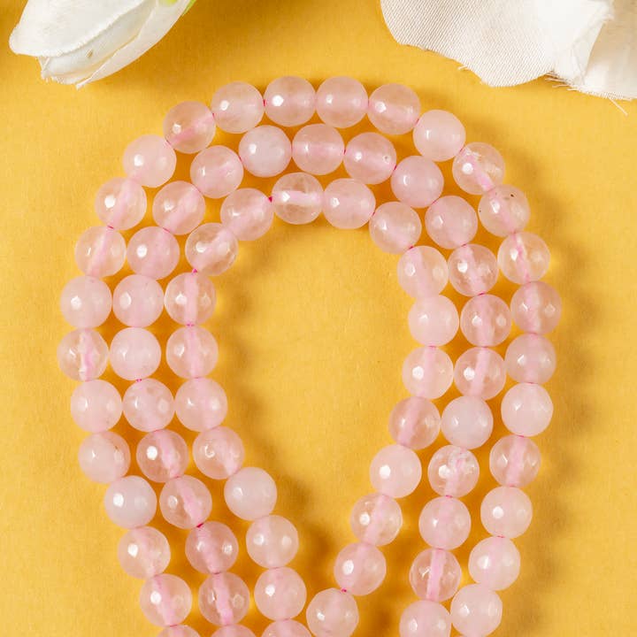 Soothing Crystals Beads – Engroshandel Perler – Farvet Facetteret | Rosenkvarts | Ædelstensperler | Krystalperler1