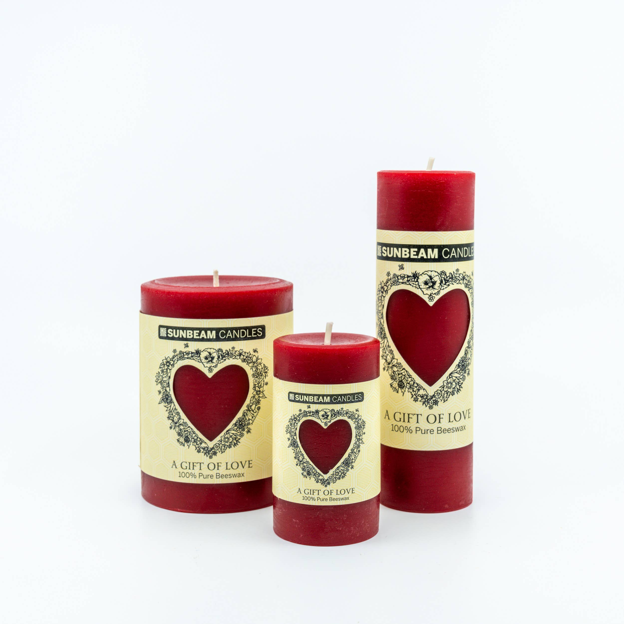 Sunbeam Candles 2 X3 Beeswax Honeycomb Pillar Candle