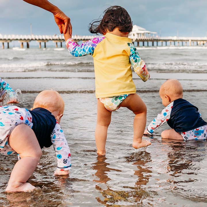 Bubblebubs - Wholesale Rash-guard – Baby - Droplet Long Sleeved Rash Vest4