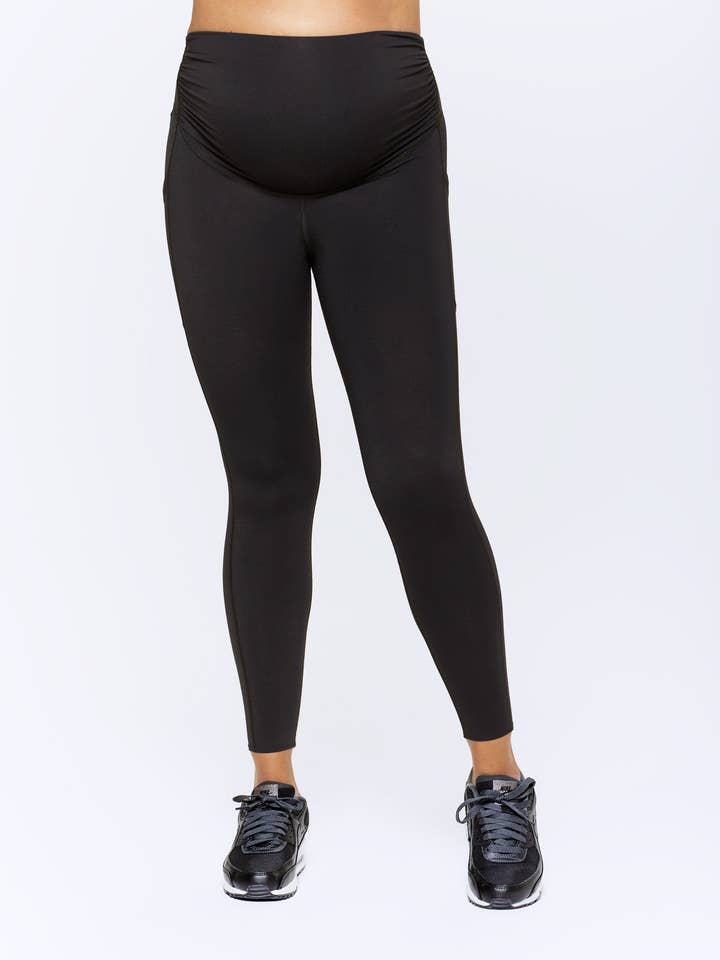 Black Embrace Maternity Leggings for wholesale on Faire