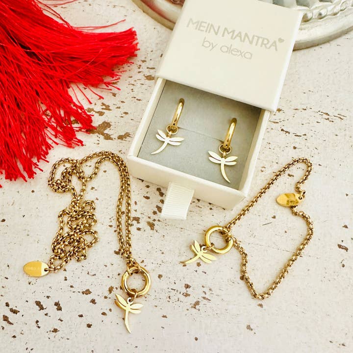Set de joyería con libélula para venta al por mayor de Mein Mantra