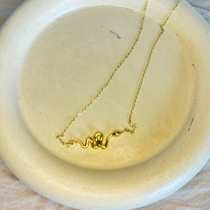 Ombra & Luce - Wholesale Hat Accessory - Women's - Dainty hat chain 24k gold plated with snake charm, desert4