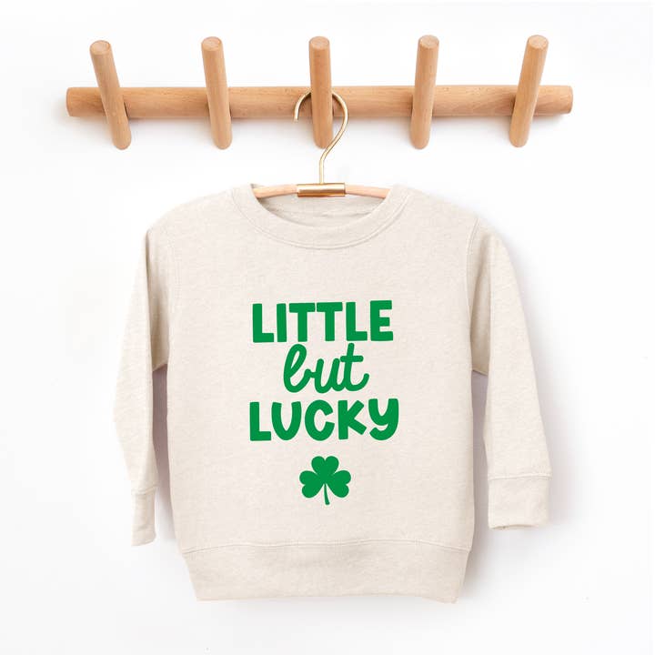 St. Patrick's Sweatshirt for Boys and Girls Little but Lucky for wholesale by Bump & Beyond Designs