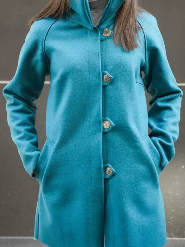 Cappotto Dritto Con Collo In Burel - altri colori per la vendita all'ingrosso da parte di Chicoração