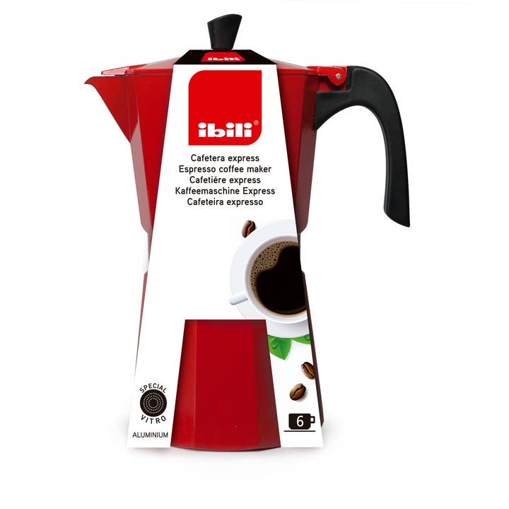 Ibili – wholesale Espressobryggare – IBILI - Bahia Red 6 koppars kaffebryggare