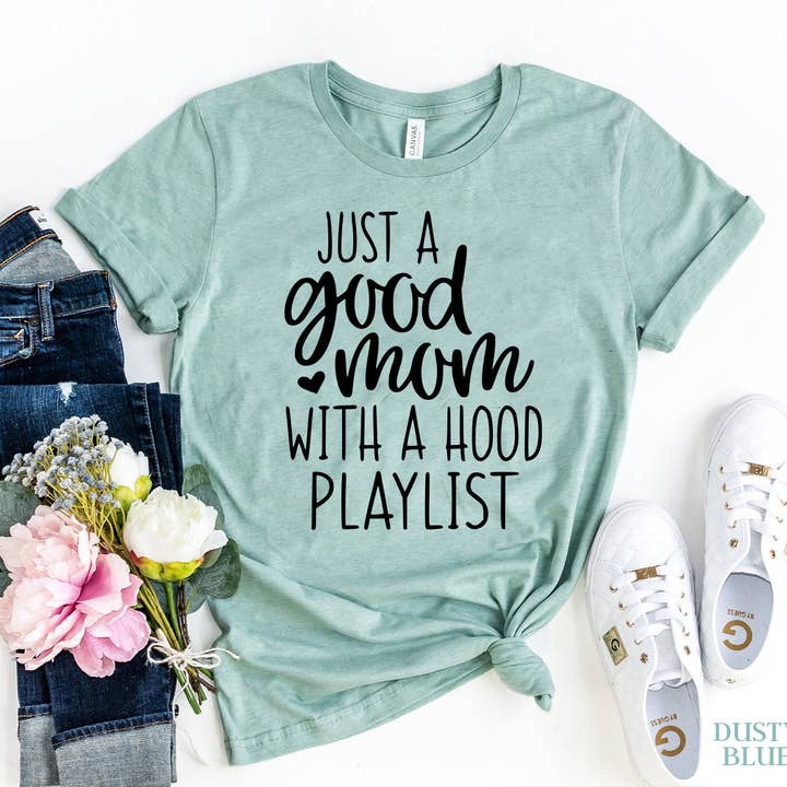 Camiseta Just A Good Mom por atacado de SBJ Fashion Co