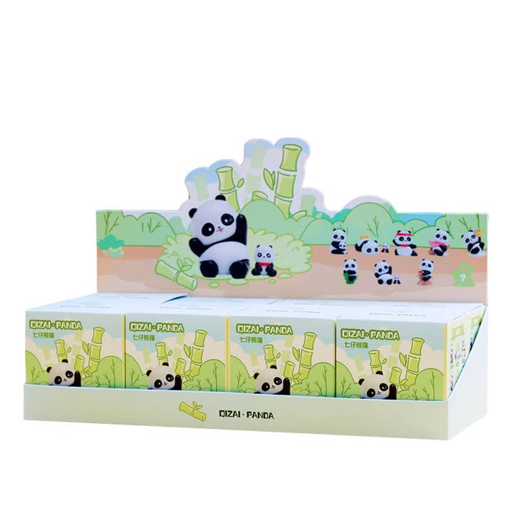 BCmini - Wholesale Decorative Figurine - 71004 PANDA FIGURINE BLIND BOX-817