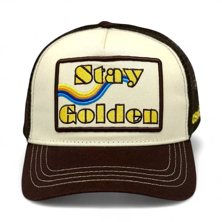 Stay Golden Trucker - Brown for wholesale by SOULBYRD