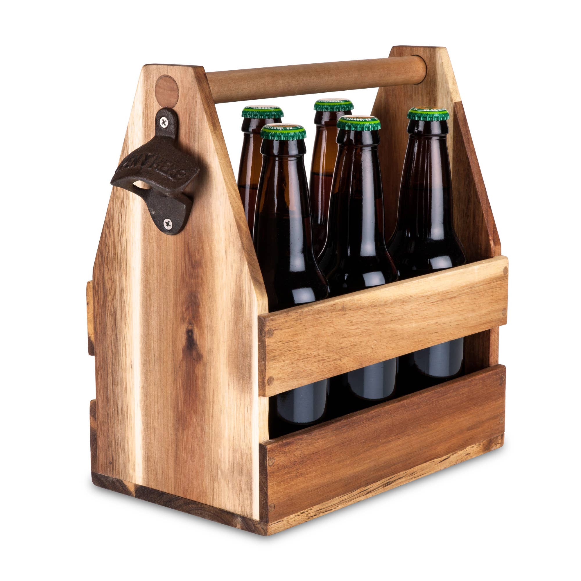 Foster & Rye - Wholesale Beer/Wine Caddy - Wood Beer Caddy2