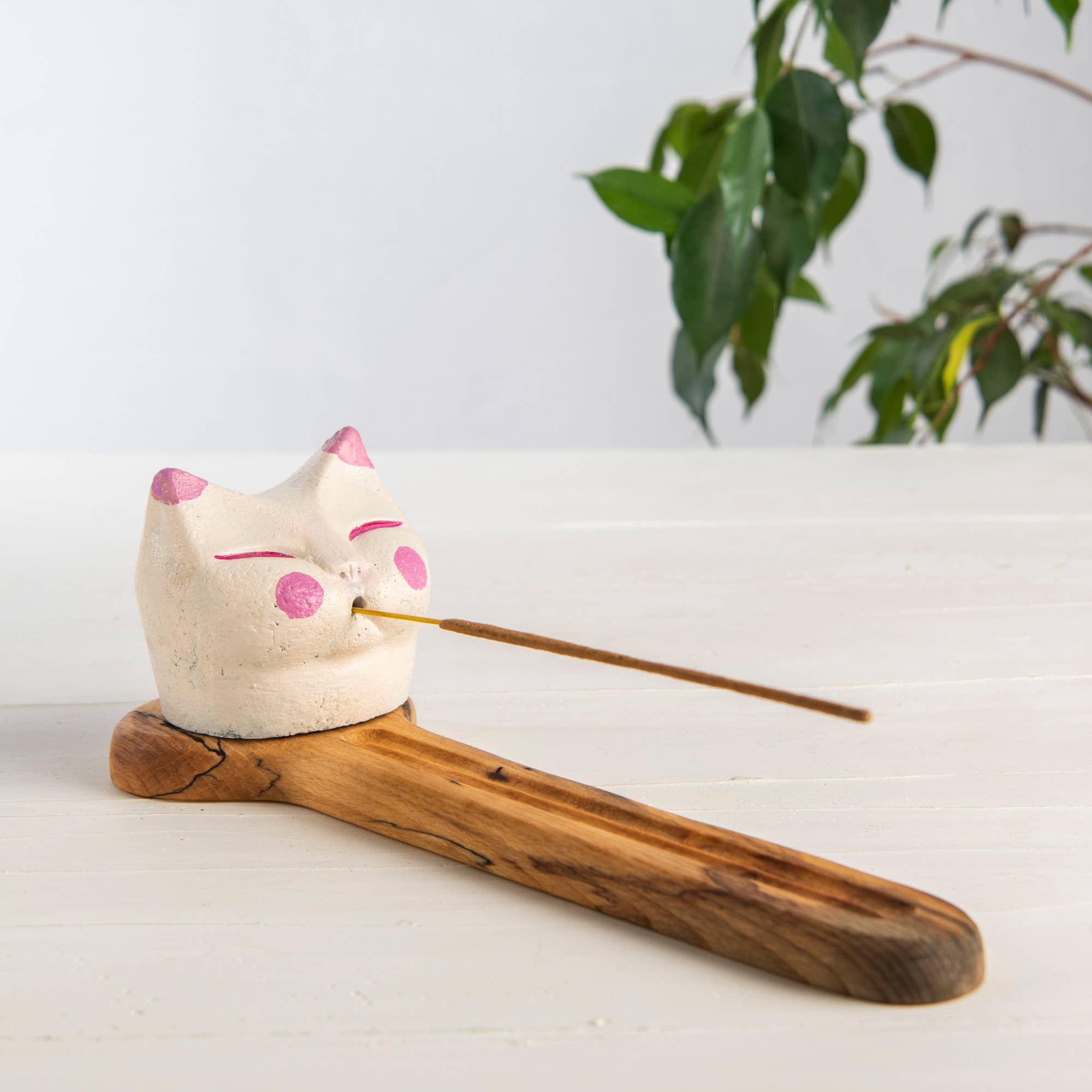 Troy Touch - Wholesale Incense Holder - Tabby Cat Incense Holder, Handmade Incense Holder2