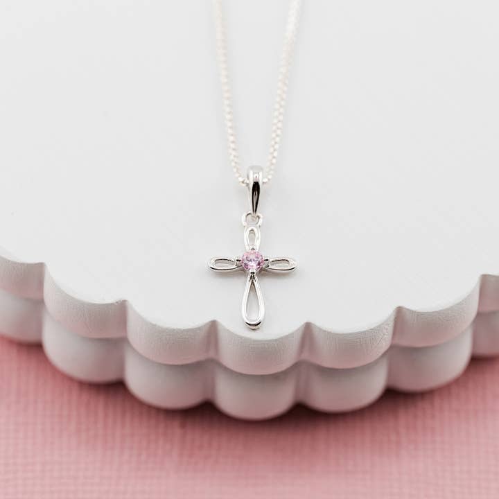 Cherished Moments - Wholesale Kids Necklace - Kids - Children's First Communion Sterling Silver Cross Necklace6
