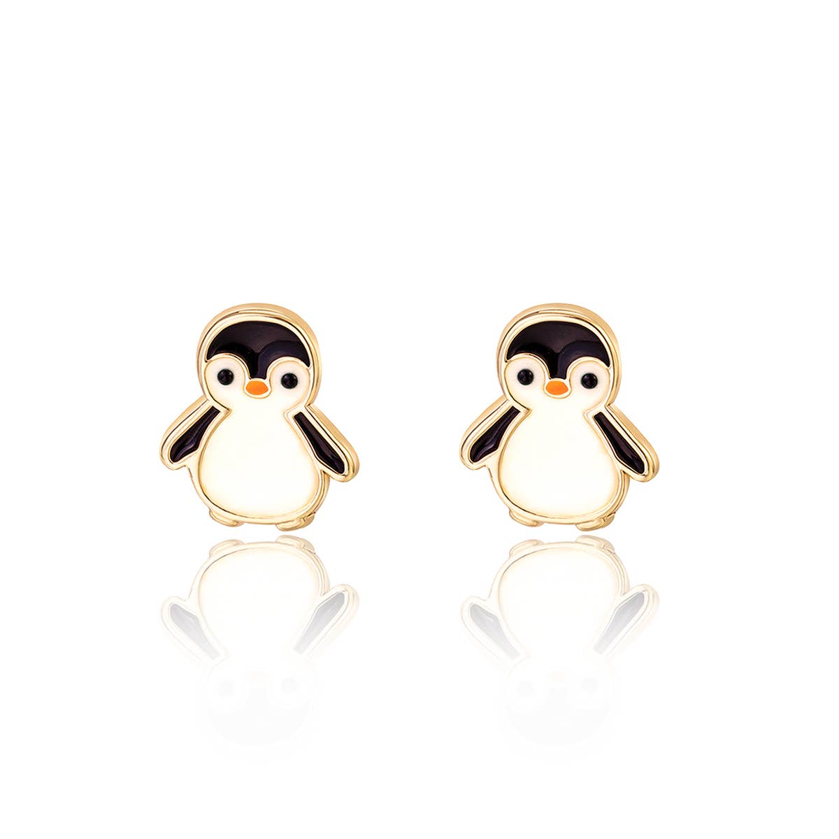 Girl Nation | Kids Jewelry | Easter Gifts - Wholesale Earrings - Kids - Personable Penguin Cutie Stud Earrings4