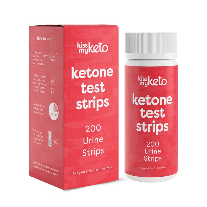 Bandelettes de test d'urine cétone (200 bandes) pour la vente par Kiss My Keto