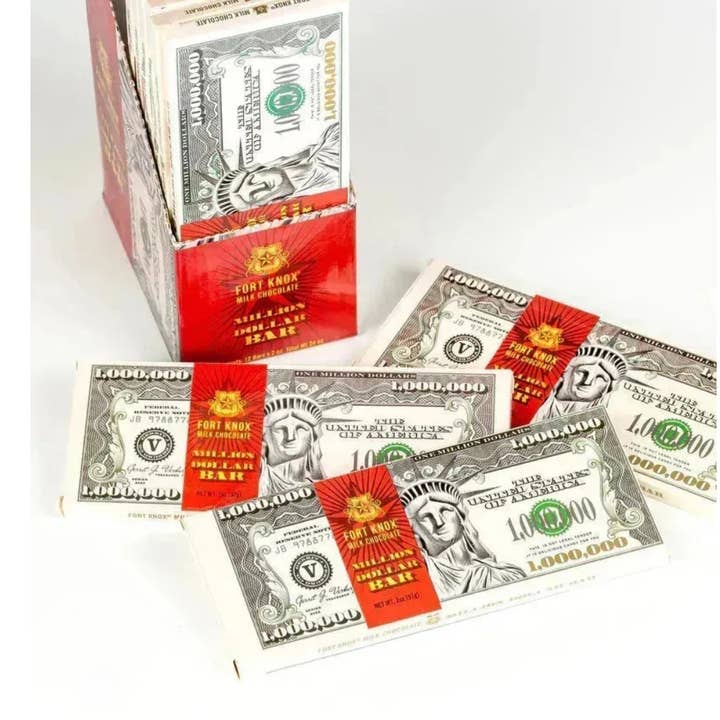 Majestic Wholesale - Wholesale Chocolate bar - Fort Knox Million Dollar Chocolate Bar 2oz (12ct)0
