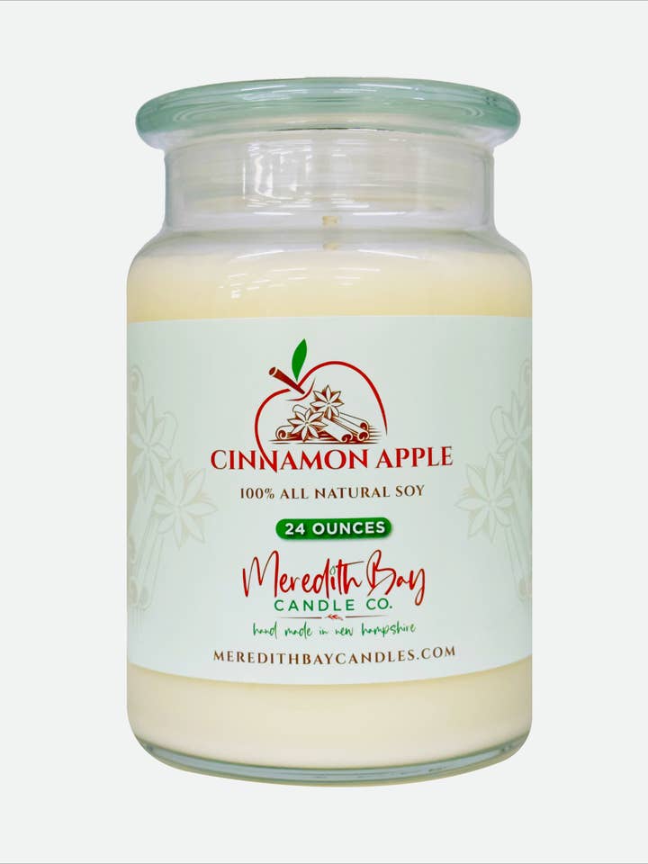 Kaneel Appel Soja Kaars voor wholesale door Meredith Bay Candle Co