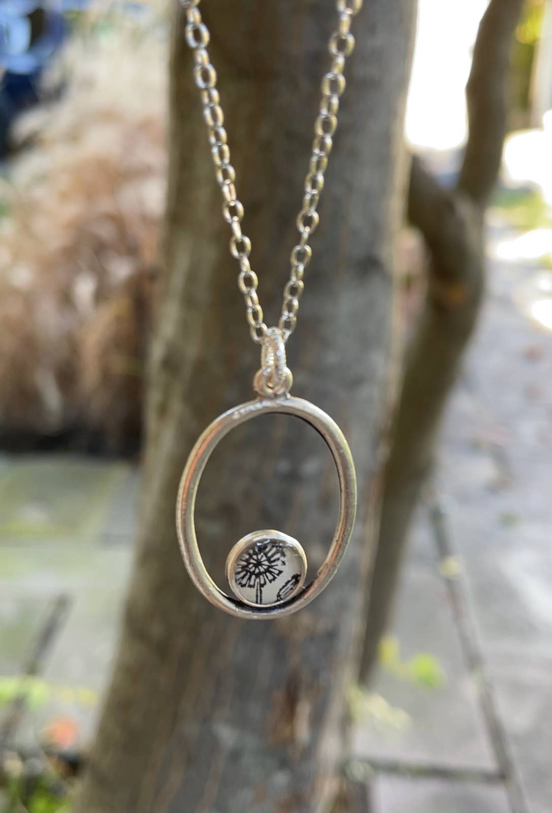 joeyfivecents - Wholesale Pendant/charm necklace - Modern minimalist necklace- vintage b&w botanicals, nature4