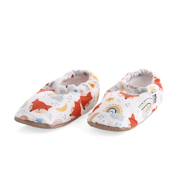 Ella Bonna – Großhandel Stiefeletten – Babys – Ella Bonna Babyschuhe mit rutschfester Sohle, Fuchsmuster, Home Bo