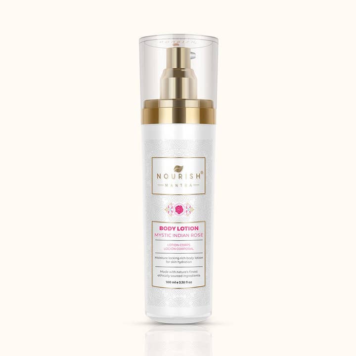 Mystische indische Rose Körperlotion für den Großhandel von Nourish Mantra