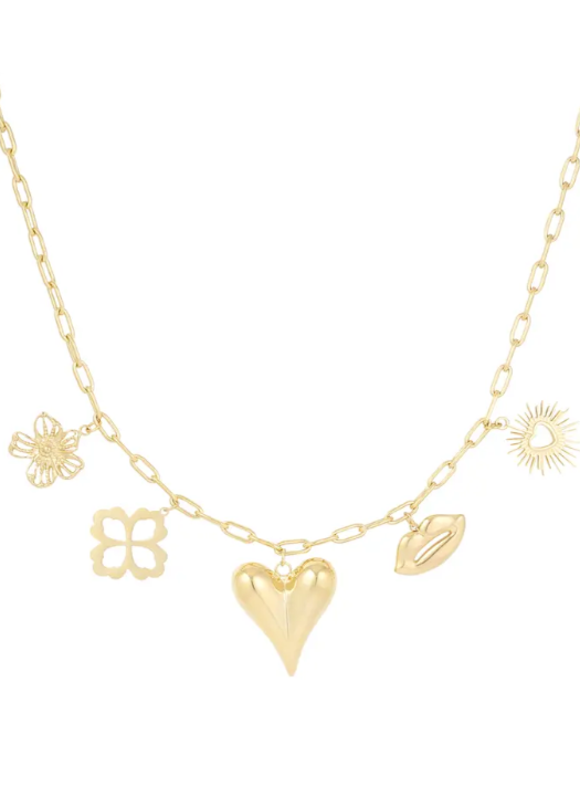 Sansira Jewelry – Colar com abas por atacado – Colar Charme em Aço Inox1