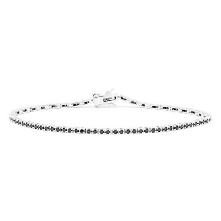 Deluxe Tennis Bracelet - Black Stone for wholesale by Wiwissa Paris
