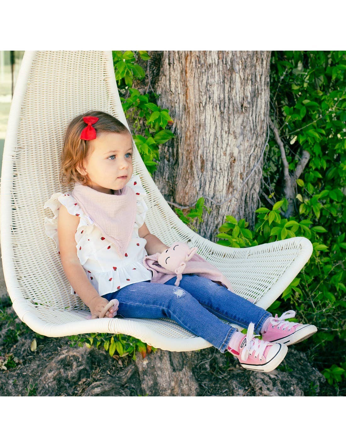 STAR WAY, S.L. - Vente Couverture de lit – enfant et bébé - Coffret doudou, bandana et anneau de dentition en mousseline Interbaby4