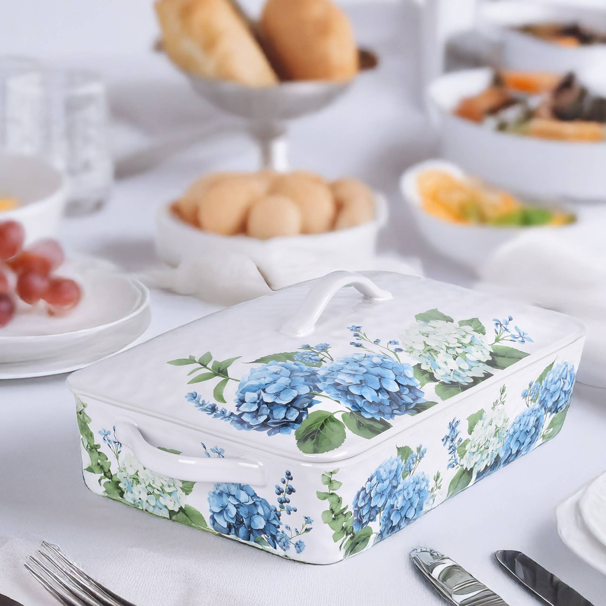 Temp-tations - Wholesale Baking Dish - Hydrangea Covered 13x9 Baker3