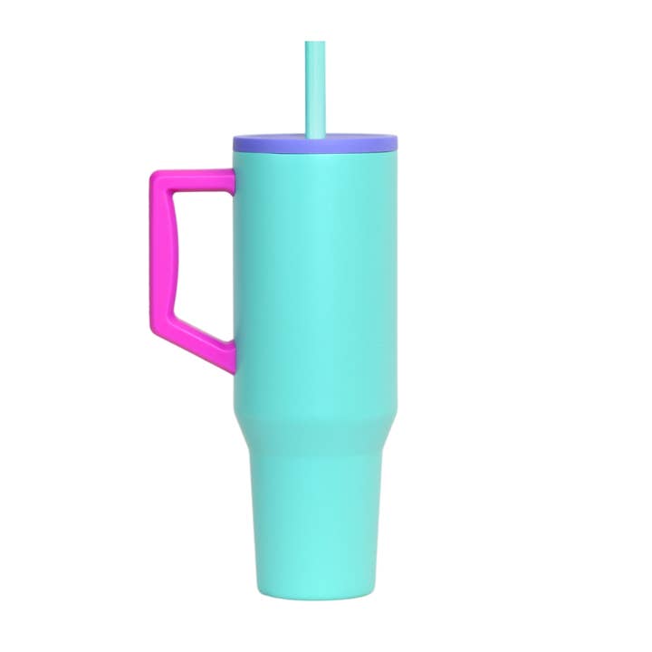 Elemental - Wholesale Insulated Mug/Tumbler - Commuter 40oz Tumbler - Blue Tie Dye