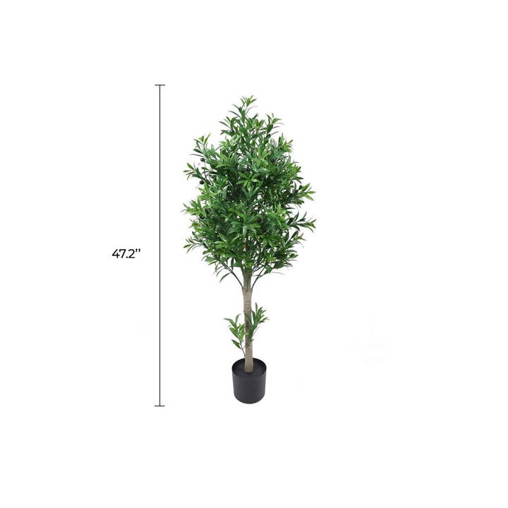 Designer Plants - Wholesale Artificial Plant - Premium Artificial Olive Tree (47.2") UV Resistant1