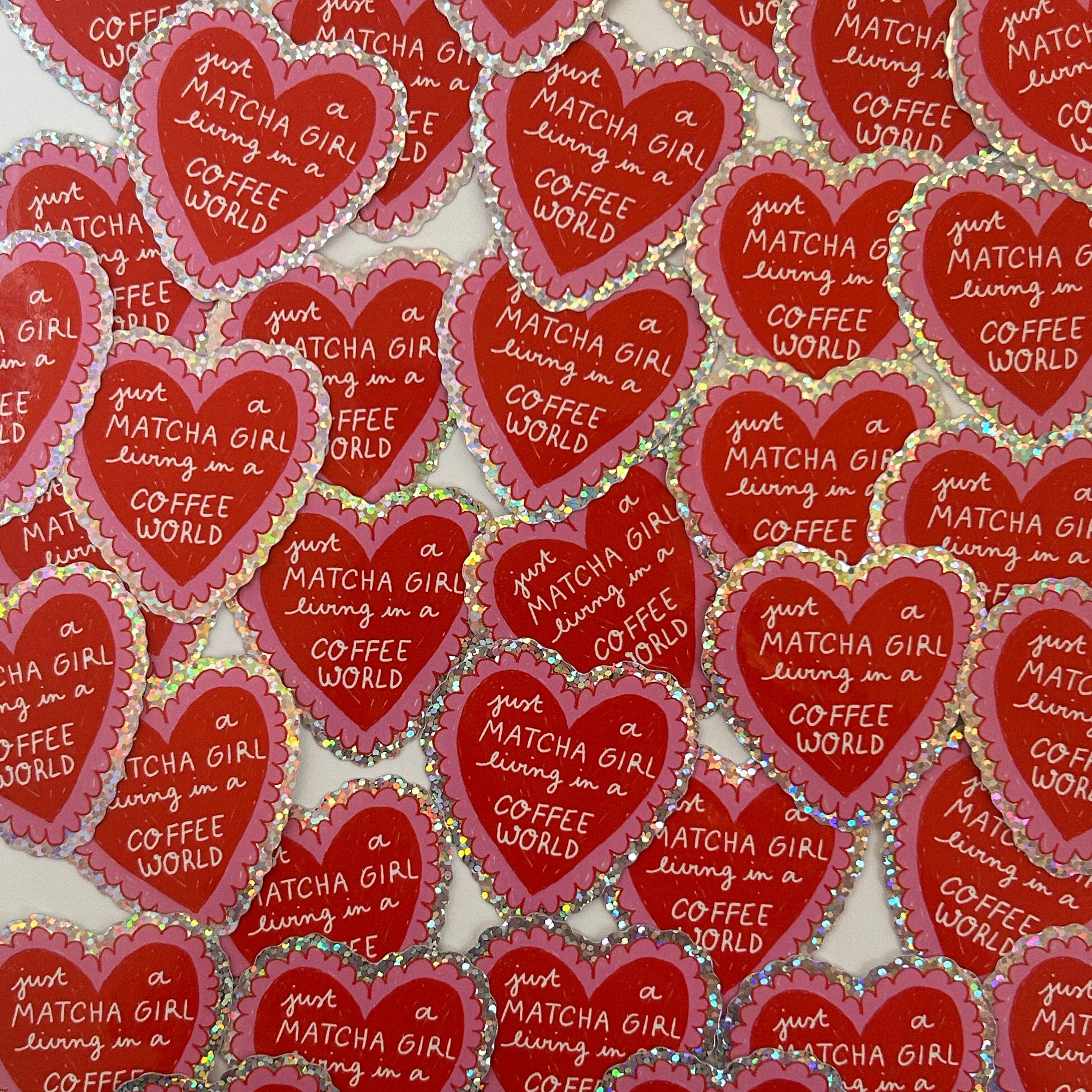 Nany Craft Shop – wholesale Sticker – Matcha Heart Sticker1