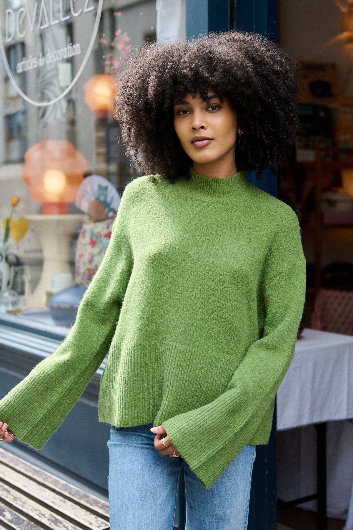 Nathael Paris - Wholesale Knit Sweater - Women's - Slightly oversized alpaca and wool sweater1